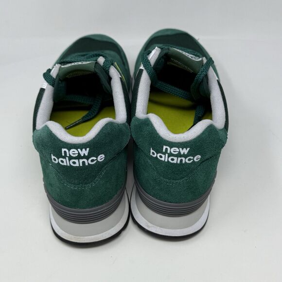 New Balance 574 V2 Classic Sneakers Mens 10.5 D Green Yellow Suede Running Shoes - Picture 9 of 15